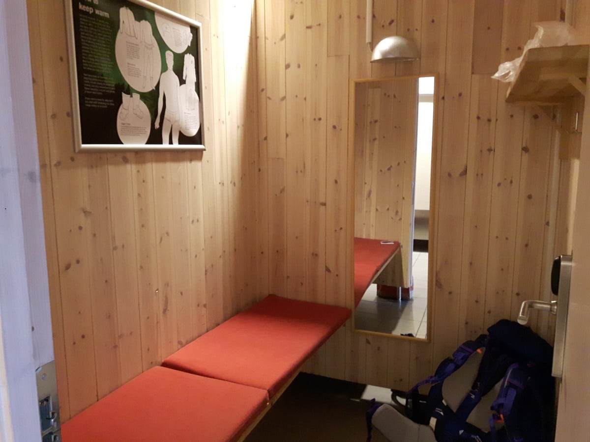 warme ruimte ijshotel