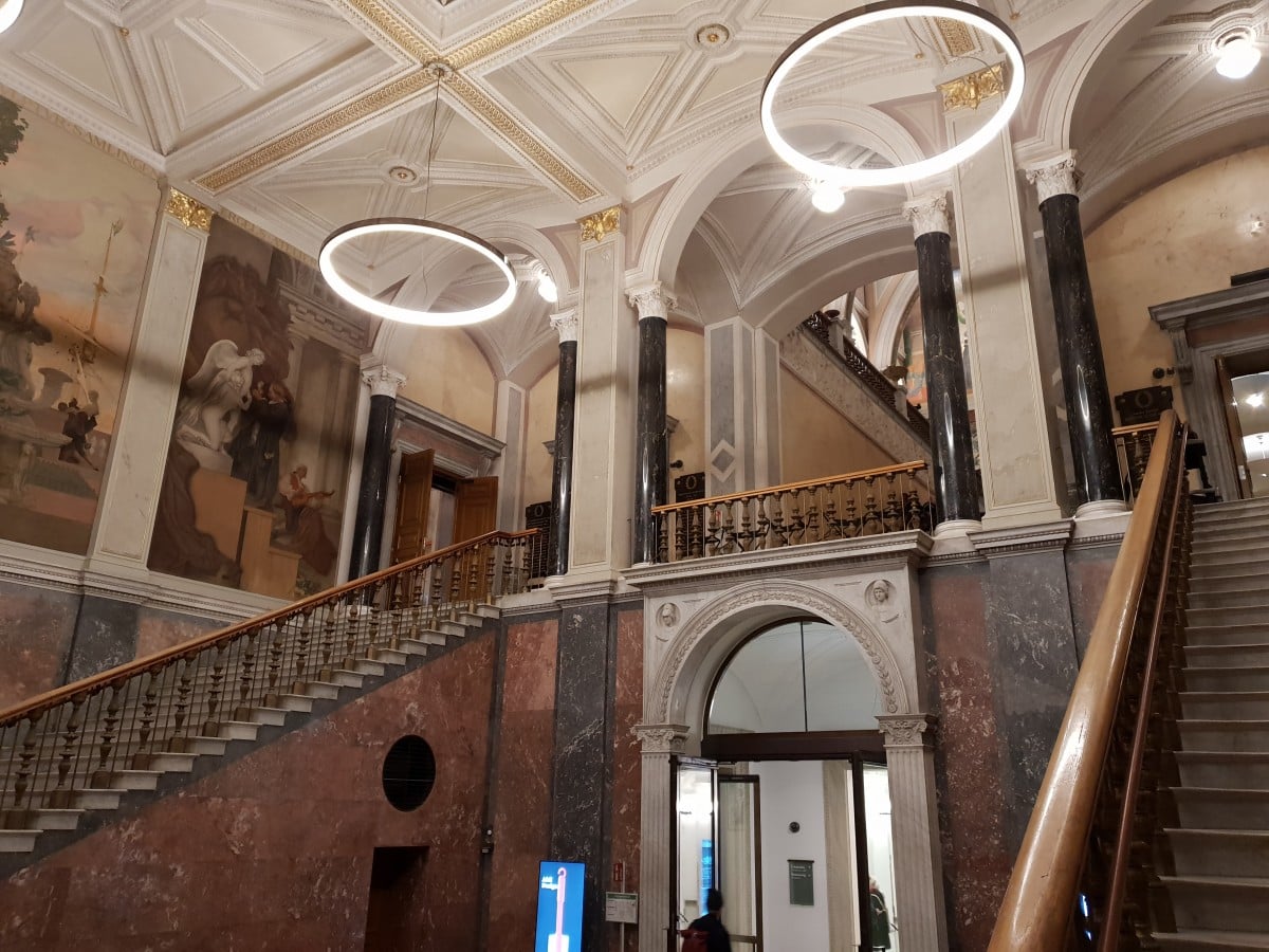 Impressive staircase from the Nationalmuseum in Stockholm 