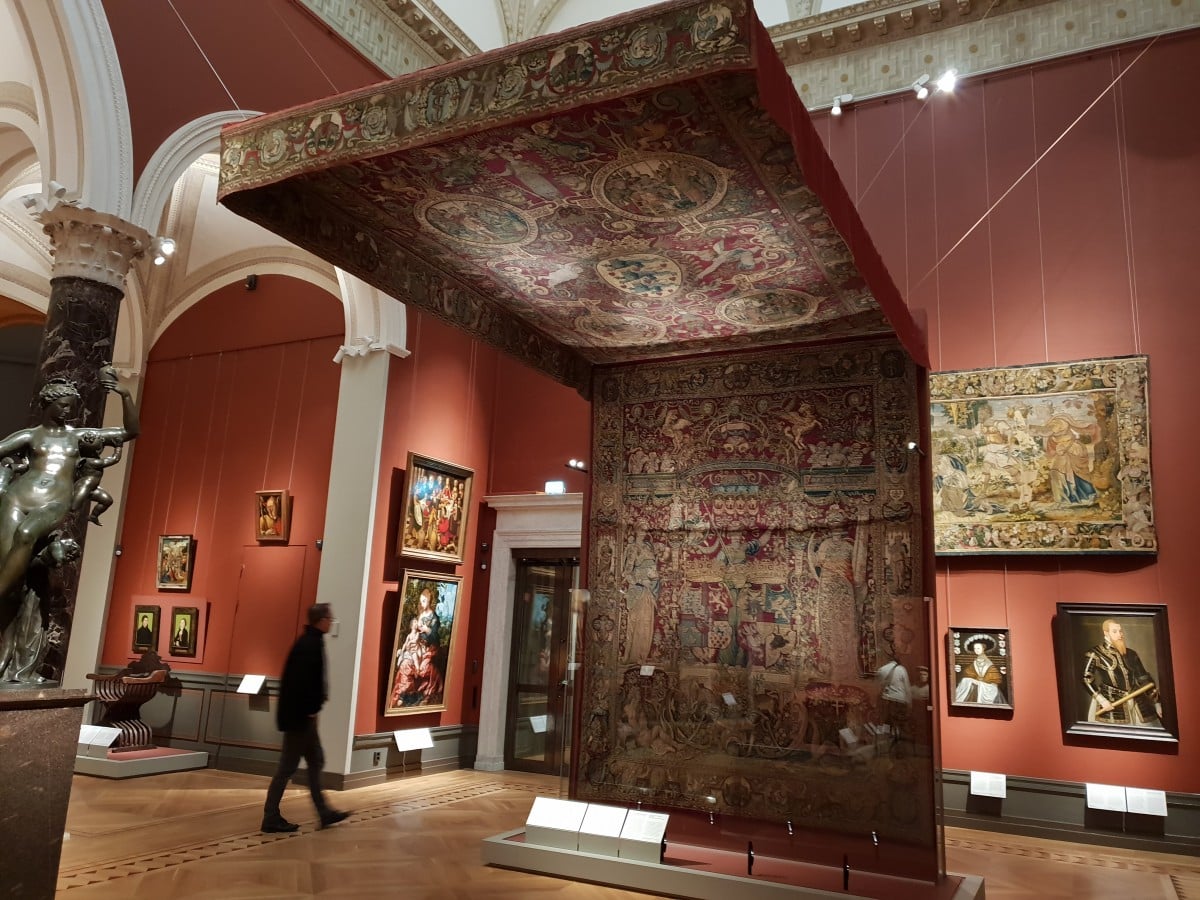 Table heaven of Frederick II by the Fleming Hans Knieper from Kronoborg Castle. 