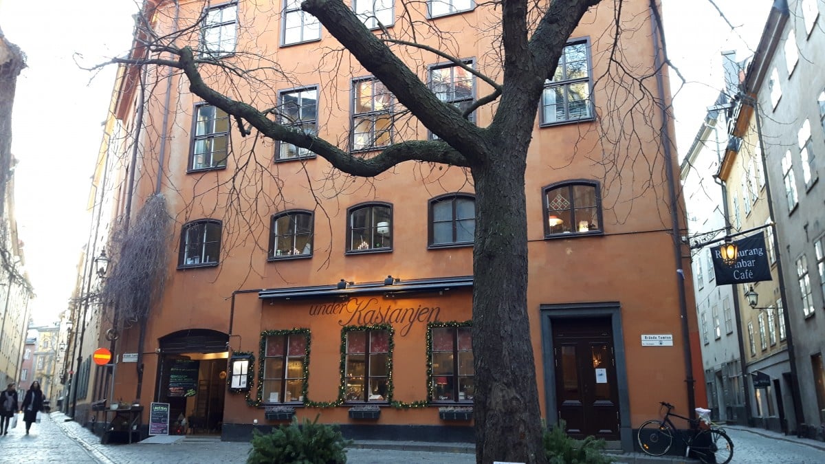 Brända tomten in Stockholm (winter)