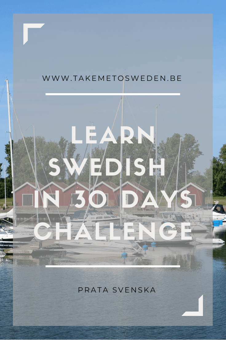 Learn Swedish in 30 days - challenge