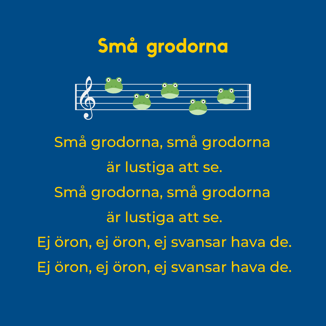 Små grodorna lyrics