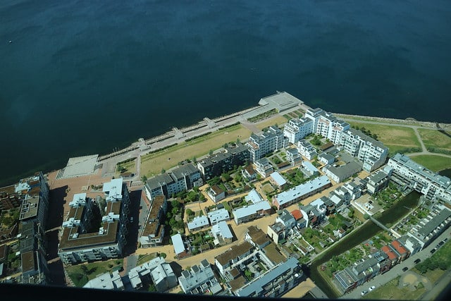 Zicht vanuit Turning Torso