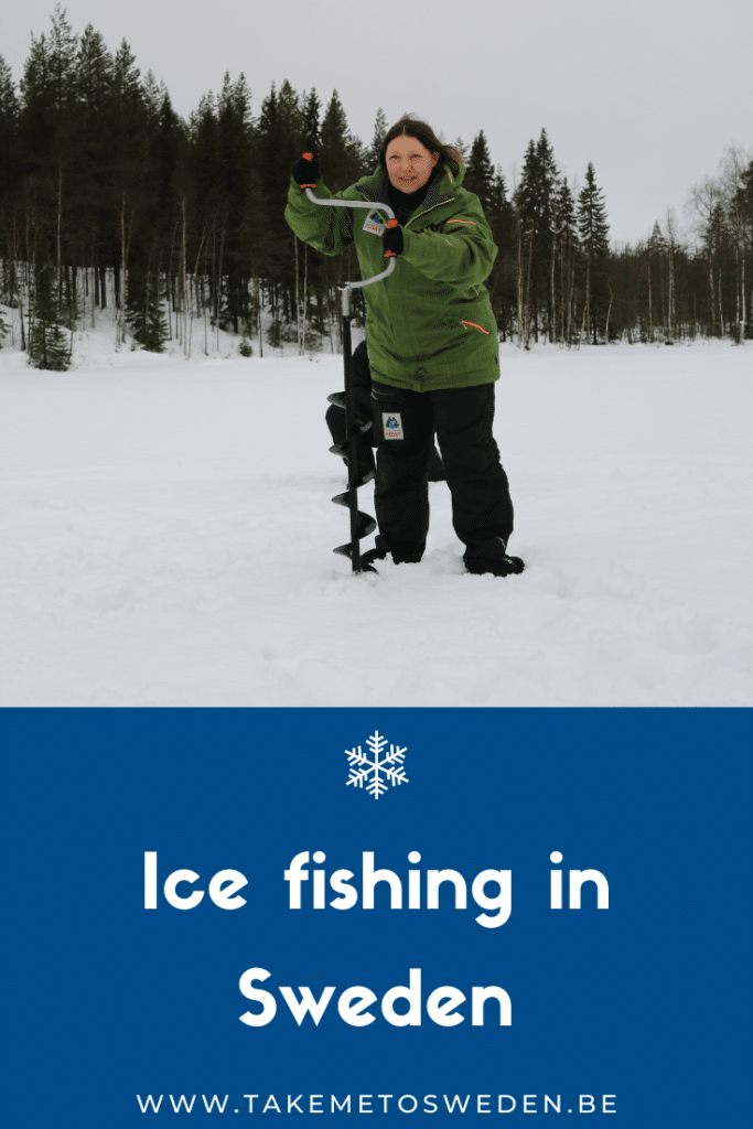 Ice fishing in Sweden