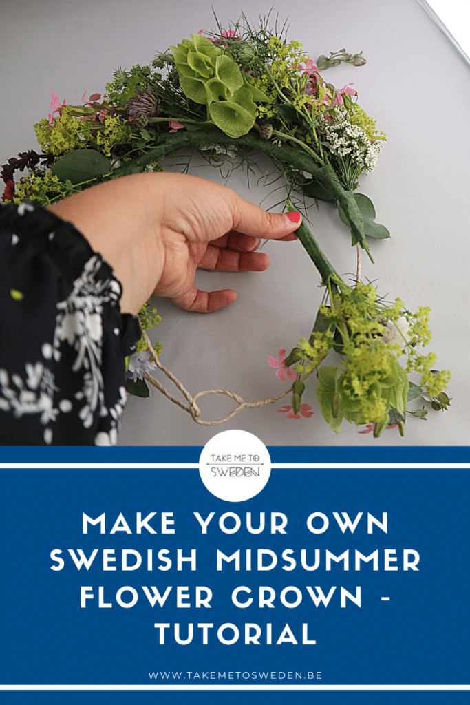 Make your own swedish midsummer flower crown - tutorial