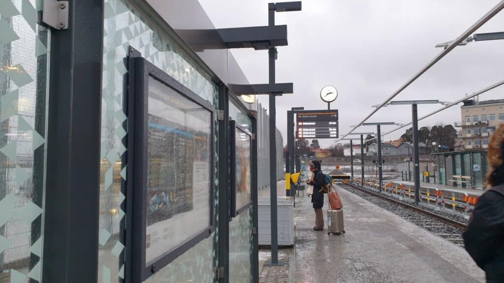 Met de tram van Bromma Airport naar het centrum van Stockholm